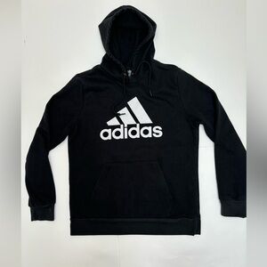 Adidas Golf black logo hoodie M, pullover sweatshirt activewear classic